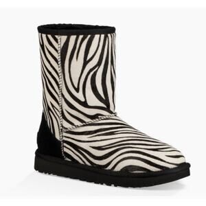 UGG zebra calf hair short boots